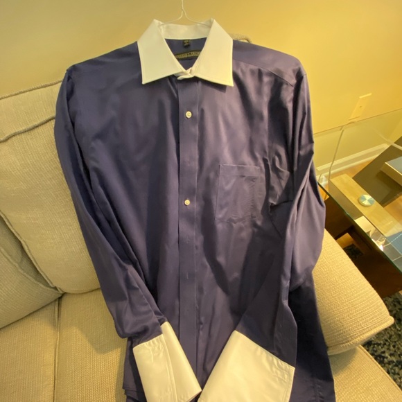 Donald Trump unique purple French cuff dress shirt. Size 16-34/35 - Picture 1 of 2